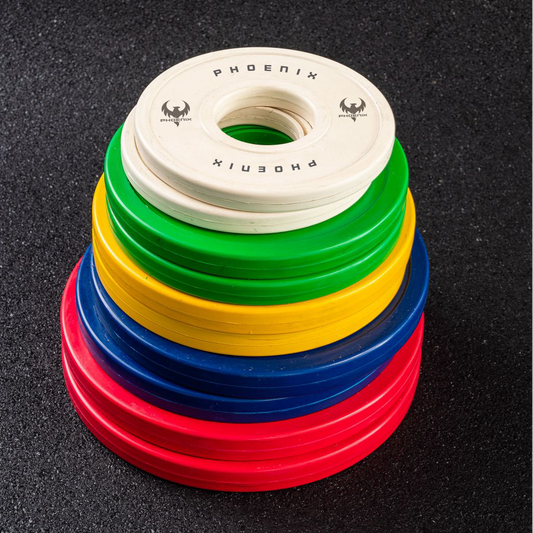 Fractional Bumper Plate Set - 0.5, 1, 1.5, 2, 2.5kg pairs - 15kg set - My Store