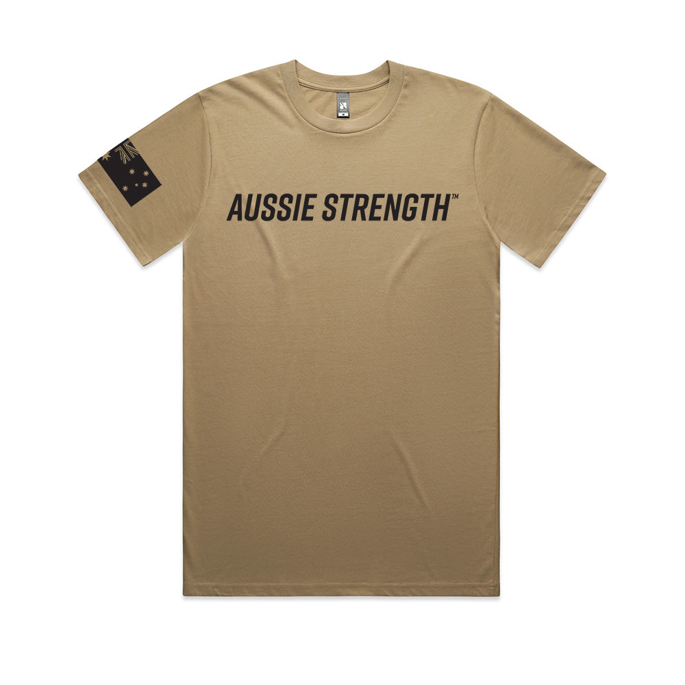 Men’s Training T-Shirt - Soft, Breathable, Built to Move - Army Brown V2