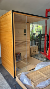 Blaze Indoor Sauna installed in home gym