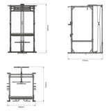 LCPC Pro dimensional drawing - technical specifications