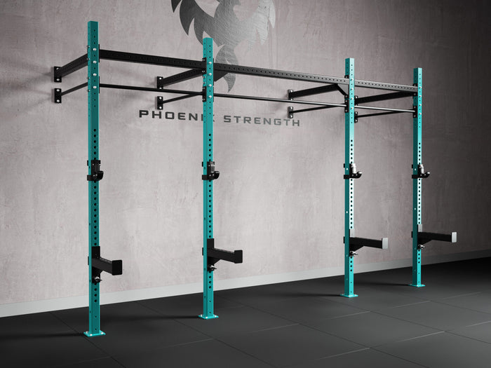 Wall mounted 2 cell — custom colour uprights