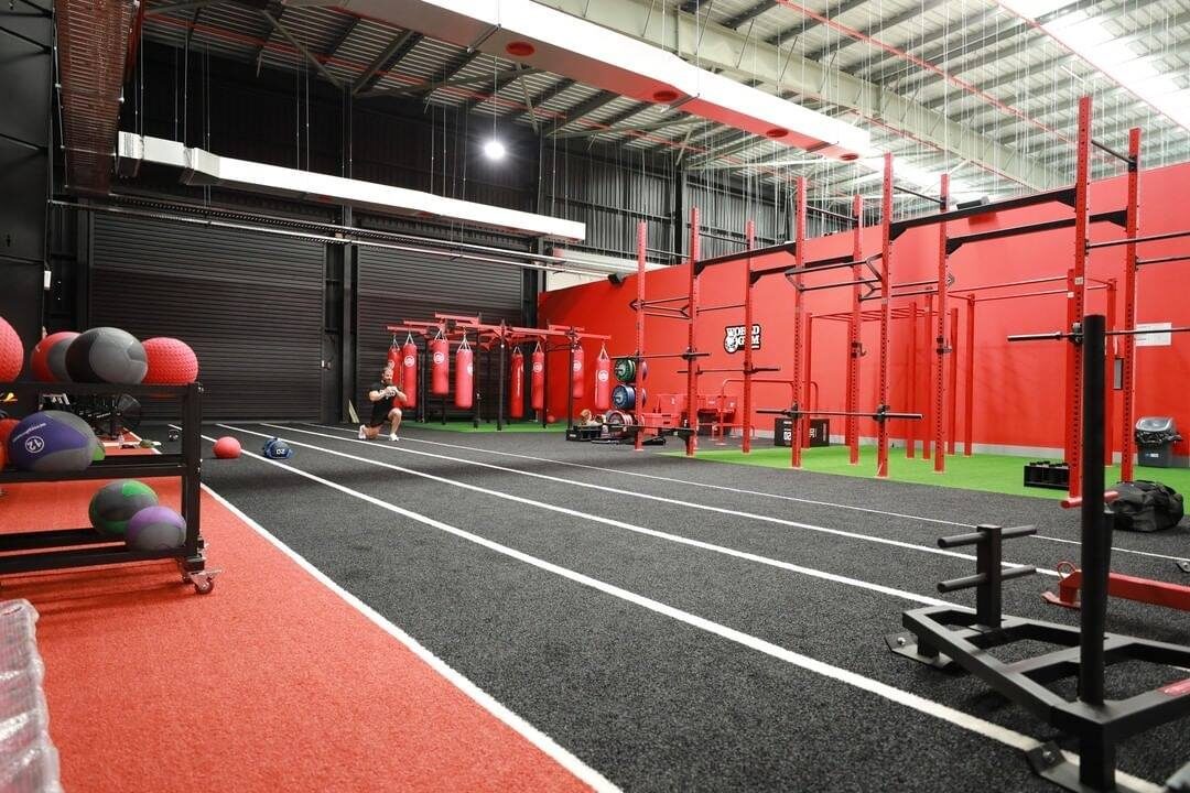 World Gym Coomera astro turf fitout