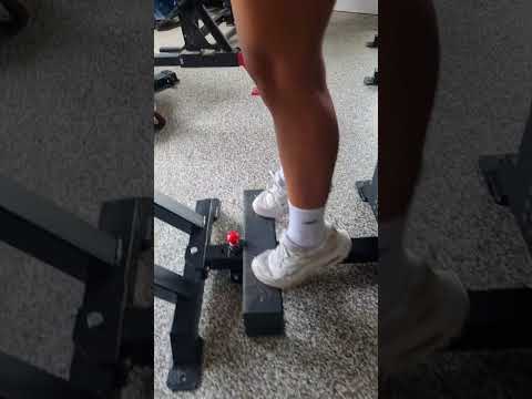Phoenix Donkey Calf Raise with Kiera - pin loaded donkey calf raise demonstration