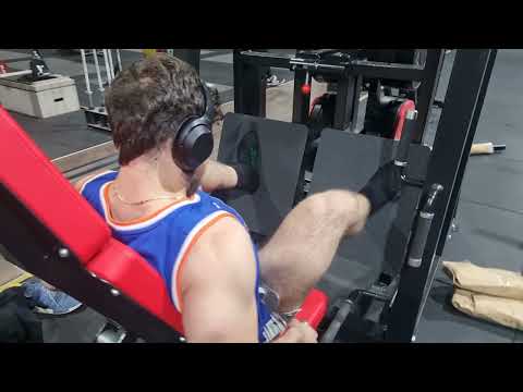 Bilateral Hip Press by Phoenix - plate loaded hip thrust machine demonstration