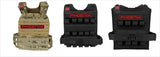 Phoenix Strength tactical plate carrier vests in multicam and red-black colourways