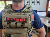 Tactical plate carrier vest worn during training
